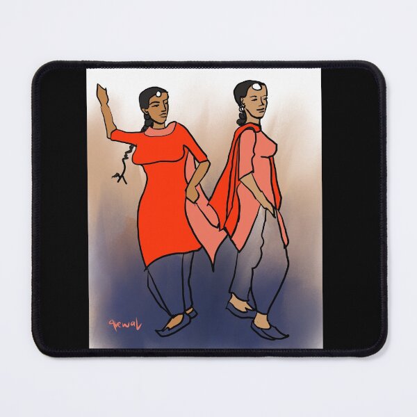 Item preview, Bhangra Girls in Red designed and sold by Sukhpal Grewal Ethnic Art.