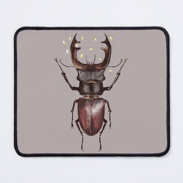 Item preview, Christmas Stag Beetle with Fairy Lights designed and sold by techno-mantis.
