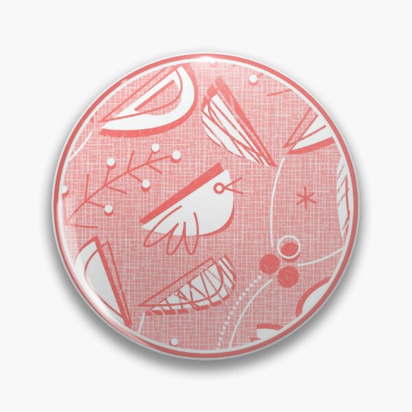 Item preview, MCM - Mistletoe and Birds - Retro Pink designed and sold by miavaldez.