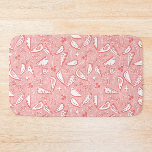 Item preview, MCM - Mistletoe and Birds - Retro Pink designed and sold by miavaldez.