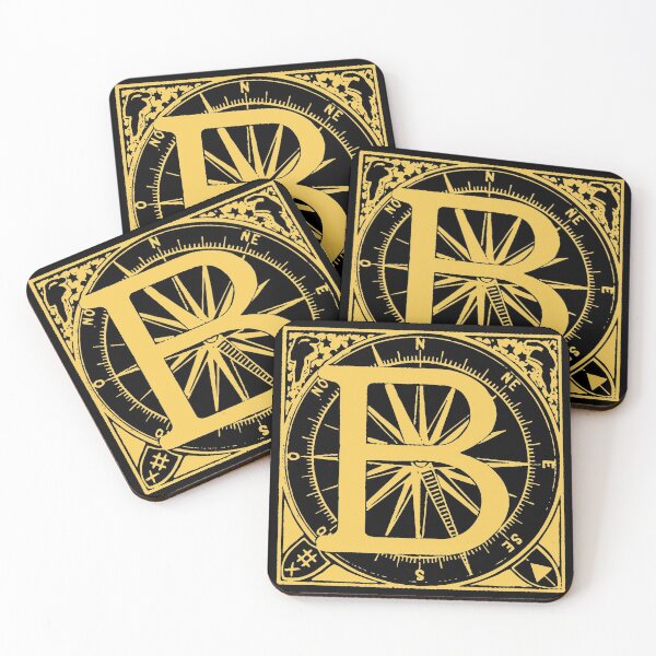 Item preview, Customized letter *B* name initials monogram! Personalized masonic ouiji compass font for artists and musicians! designed and sold by Popular-Gifts.