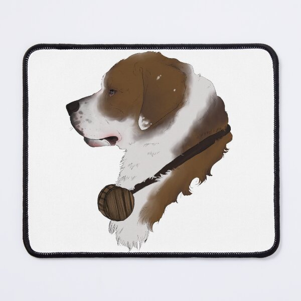 Item preview, Saint Bernard with a barrel designed and sold by GnomelyDragon.