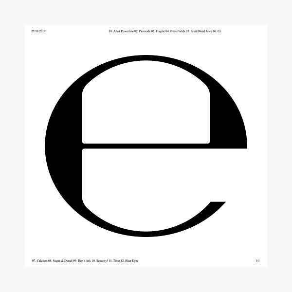 Artikel-Vorschau von ecco2k - e Albumcover, designt und verkauft von designsbyolivia.