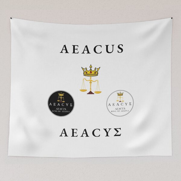 Item preview, Aeacus King of Aegina Sticker Pack Greek Demigod Mythology designed and sold by OnyxMoonDesigns.