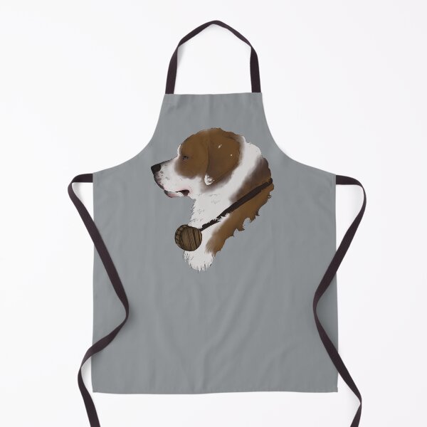 Item preview, Saint Bernard with a barrel on grey designed and sold by GnomelyDragon.