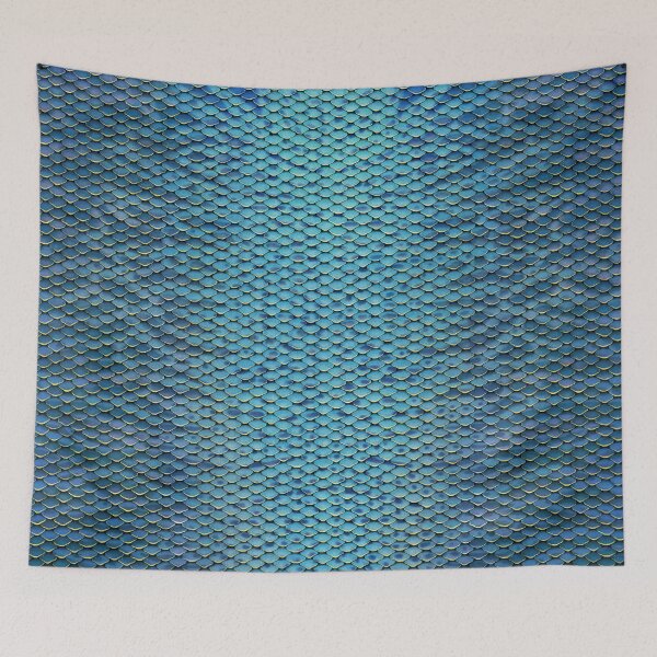 Item preview, Blue-green Iridescent Mermaid Scales--Gold Edges designed and sold by SeaMonstress.