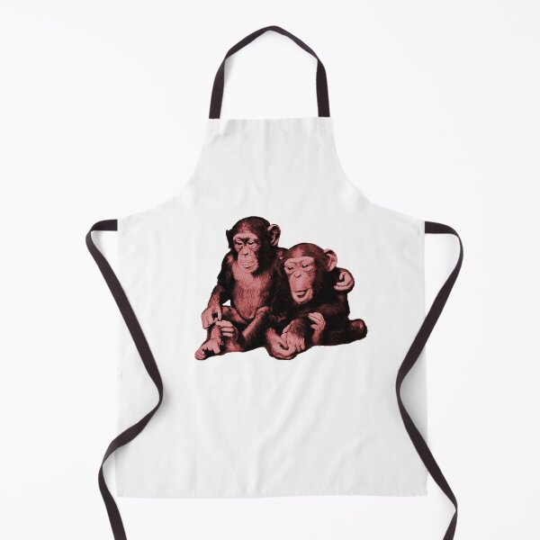Item preview, Two baby chimps monkey brothers hugging designed and sold by Captain-Jackson.