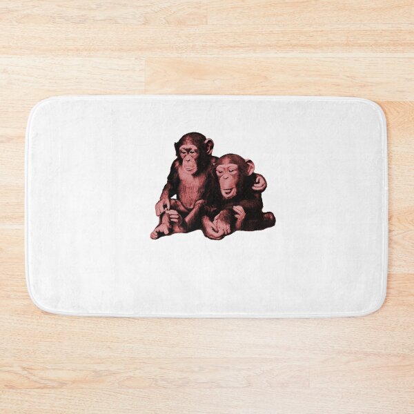 Item preview, Two baby chimps monkey brothers hugging designed and sold by Captain-Jackson.