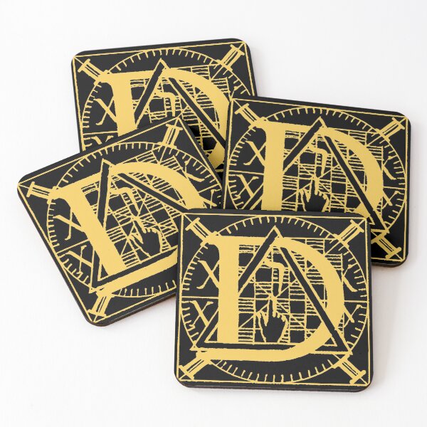 Item preview, Customized letter *D* name initials monogram! Personalized masonic tarot star pyramid font for artists and musicians! designed and sold by Popular-Gifts.
