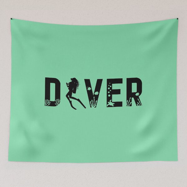 Item preview, Scuba Diver Girl | Diving | Open Water Diver | Female Deep Diver | Woman Free Diver | Ocean Diving designed and sold by ArtbyPau.