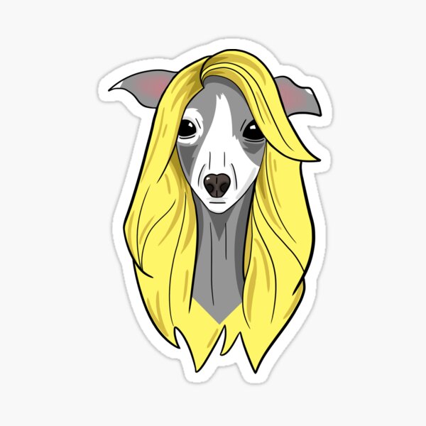 blonde blond wig hair sticker by @aestheticstickers765