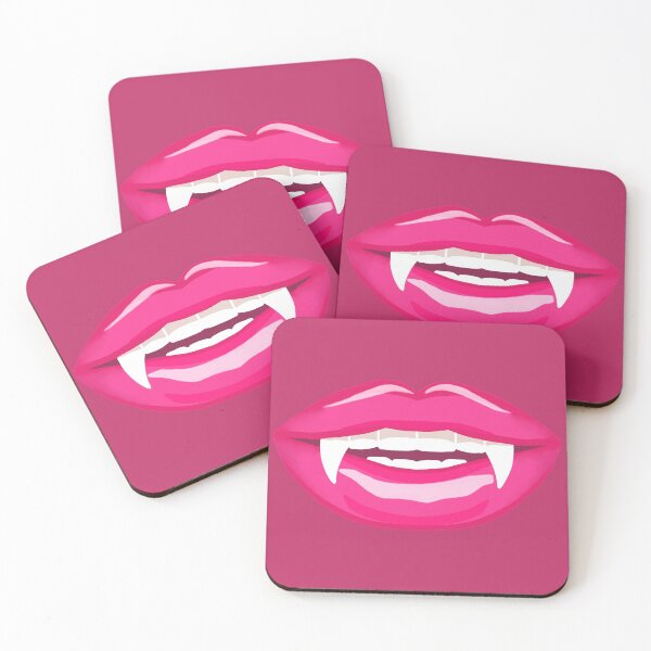 Item preview, Toothy Vampire Fang Smile Pink Blue Green Lips designed and sold by ViewerEqualsPhoton.