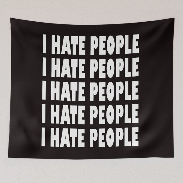 Item preview, I HATE PEOLPLE TSHIRT designed and sold by GOLDFAMILYSHOP.