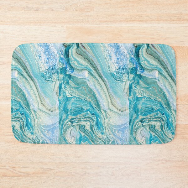 Item preview, Turquoise Blue Green Liquid Marble  designed and sold by newburyboutique.