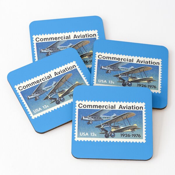 Item preview, Commercial Aviation Postage Stamp, US Postage 13 cents , 50th Anniversary of Commercial Aviation Stamp, Biplanes designed and sold by Nostrathomas66.