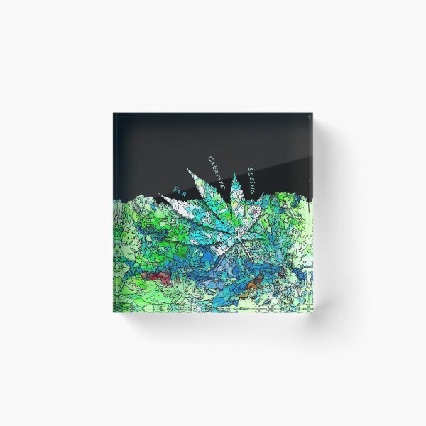 Item preview, Weed Leaf Unobvious Green Blue    designed and sold by T-H-C.
