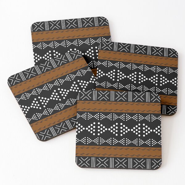 Item preview, African Bogolan Mudcloth Pattern designed and sold by funkyvibes.