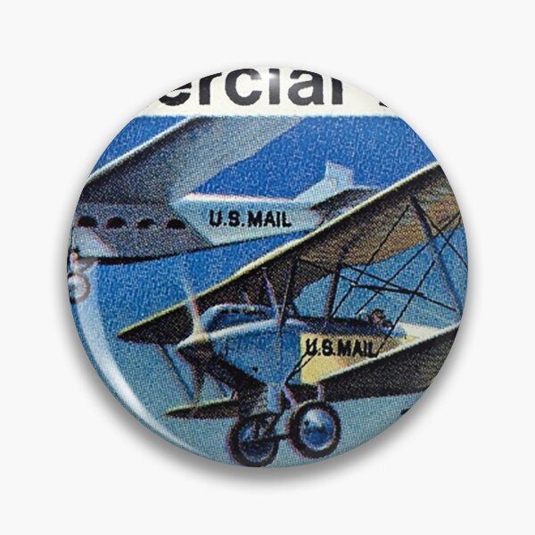 Item preview, Commercial Aviation Postage Stamp, US Postage 13 cents , 50th Anniversary of Commercial Aviation Stamp, Biplanes designed and sold by Nostrathomas66.