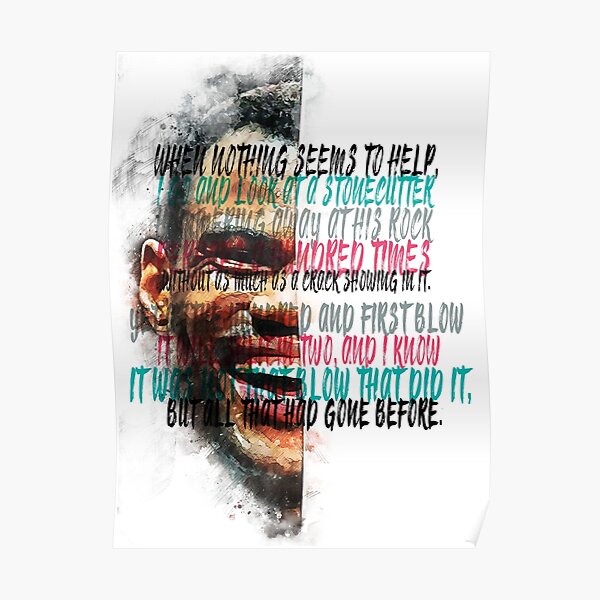 "David Robinson Inspiration Saying Motivational Quote Watercolor