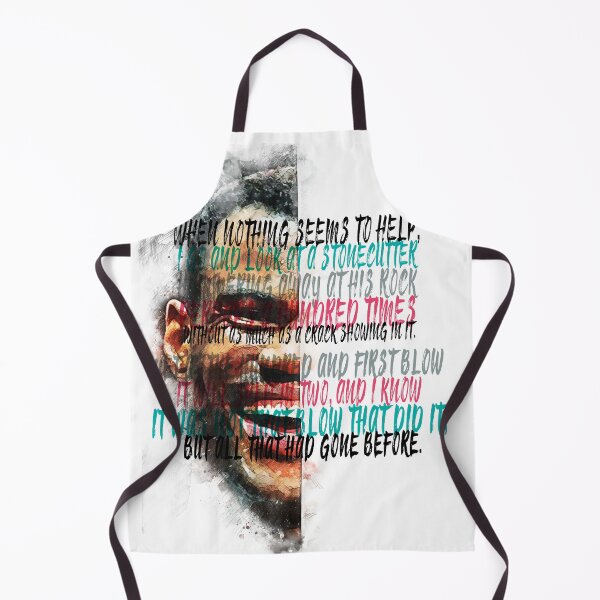 Item preview, David Robinson Inspiration Saying Motivational Quote Watercolor sketching Positive quote: Stonecutter hammering away at his rock...it was not that blow that did it, but all that had gone before designed and sold by scribblelife.