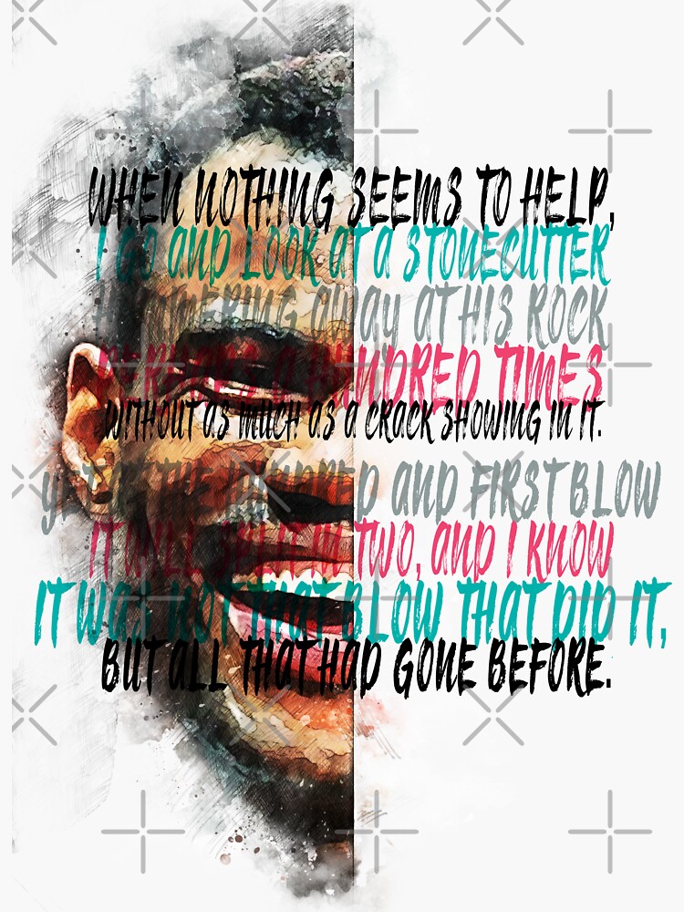 "David Robinson Inspiration Saying Motivational Quote Watercolor