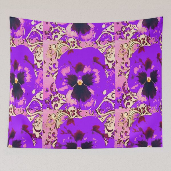 Item preview, PANSY STYLE FLOWERS PATTERN ABSTRACT PINK ART  designed and sold by sharlesart.