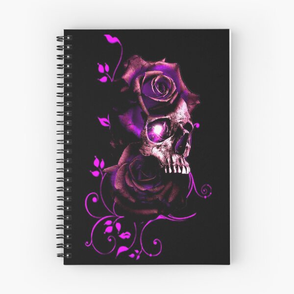 Item preview,  Fire  Skull with Black and Red Roses designed and sold by Gothic Fantasy.