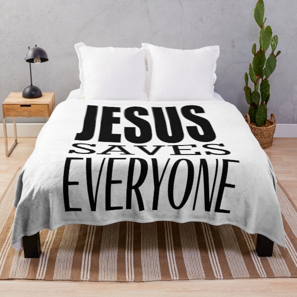 Item preview, Jesus Saves Everyone Simple Minimalist Typography designed and sold by adriana-holmes.