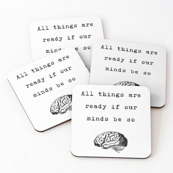 Item preview, All things are ready if our minds be so Shakespeare Quote Henry IV designed and sold by violet-hope.