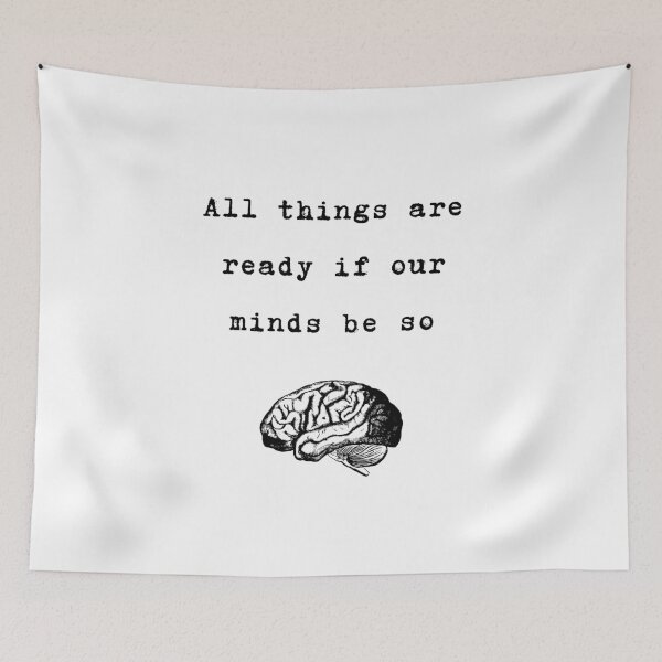 Item preview, All things are ready if our minds be so Shakespeare Quote Henry IV designed and sold by violet-hope.