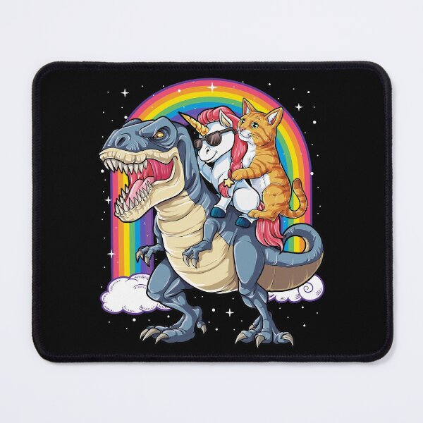 Item preview, Cat Unicorn Dinosaur T-rex Kitty Kitten Rainbow designed and sold by LiqueGifts.