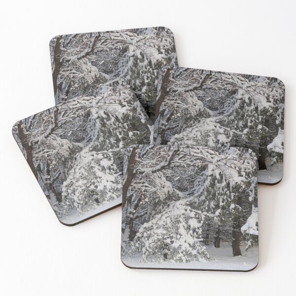 Item preview, Snow Covered Trees in the Winter Forest designed and sold by JariHawk.