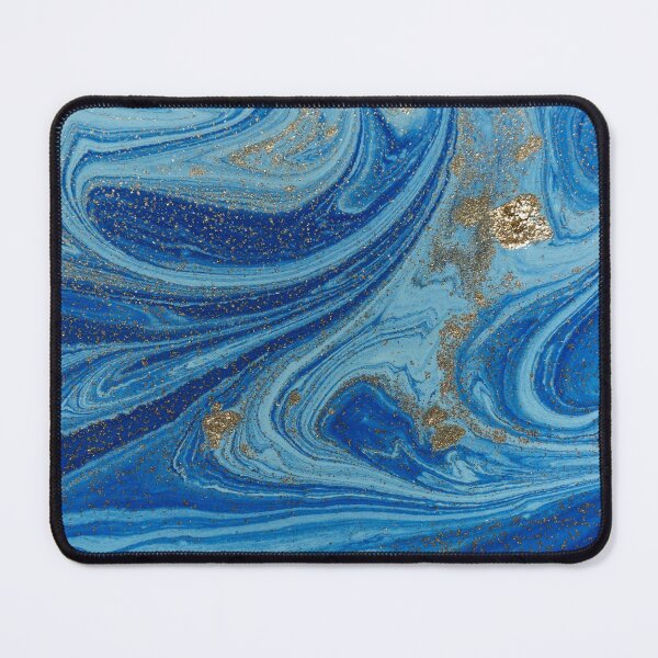 Item preview, Navy Blue & Gold Liquid Marble designed and sold by newburyboutique.
