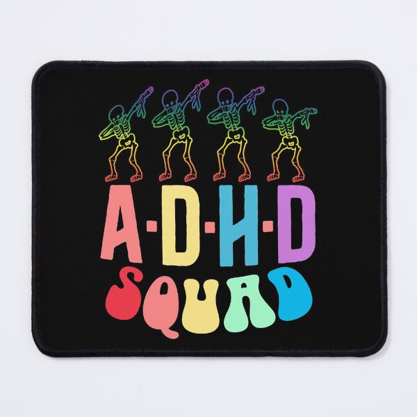 Item preview, ADHD Squad Skeleton Dab Team Funny Colorful designed and sold by Dolphin Graphic.