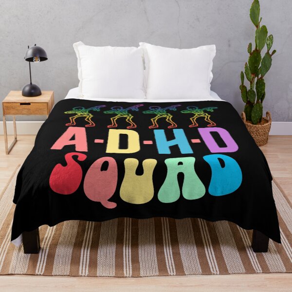 Item preview, ADHD Squad Skeleton Dab Team Funny Colorful designed and sold by Dolphin Graphic.