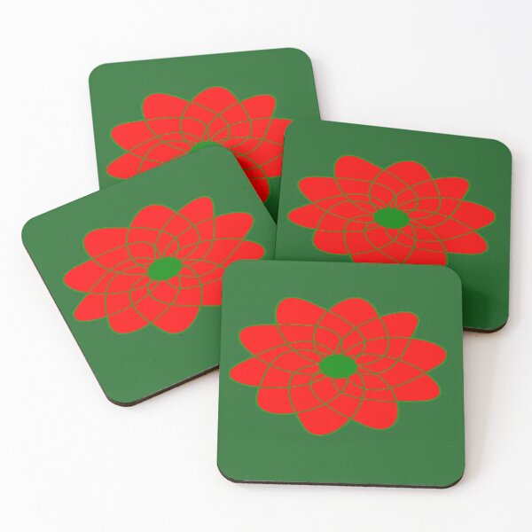 Item preview, Red-Green Christmas Flower designed and sold by CheeryDK.
