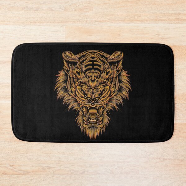 Item preview, Gold Orange Tiger Head designed and sold by hockeng.