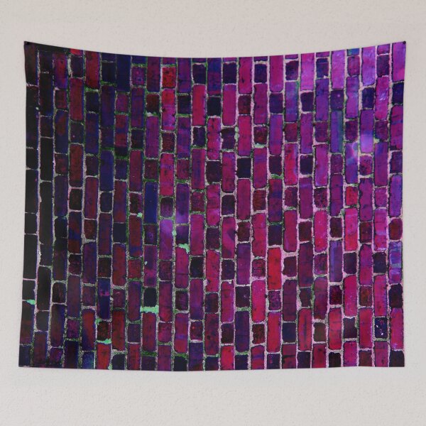 Item preview, Pink Purple Brick Wall designed and sold by 2sweetsDesign.