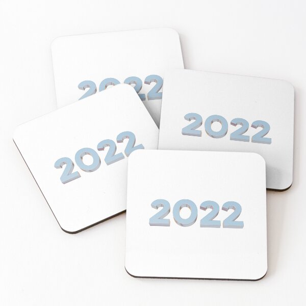 Item preview, happy new year 2022 text 3d metal silver color with transparent background designed and sold by Mim007.