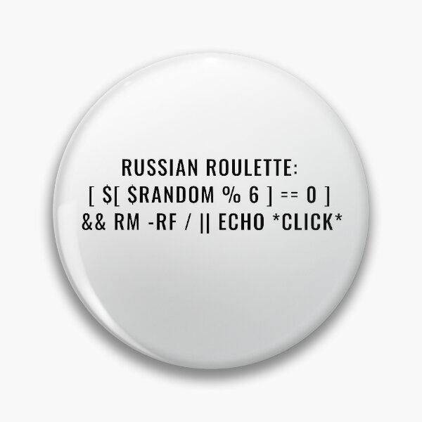 Item preview, Russian roulette (Black Font) designed and sold by CYHC.