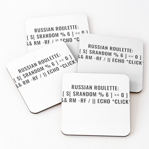 Item preview, Russian roulette (Black Font) designed and sold by CYHC.