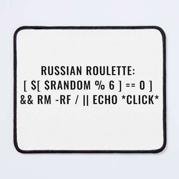 Item preview, Russian roulette (Black Font) designed and sold by CYHC.