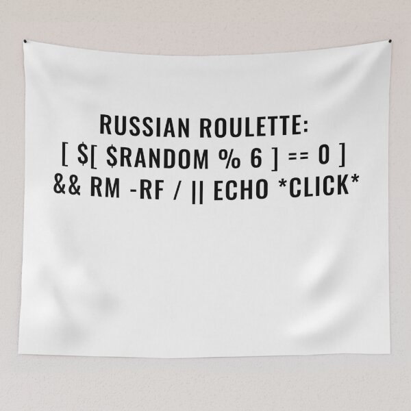 Item preview, Russian roulette (Black Font) designed and sold by CYHC.