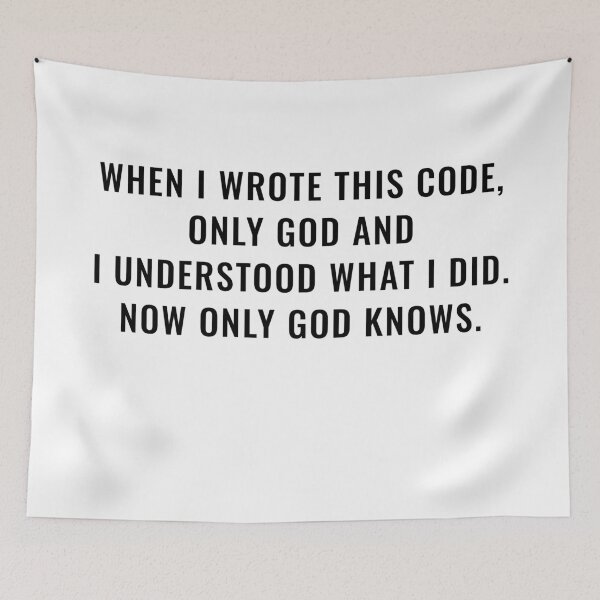 Item preview, When I wrote this code... (Black Font) designed and sold by CYHC.