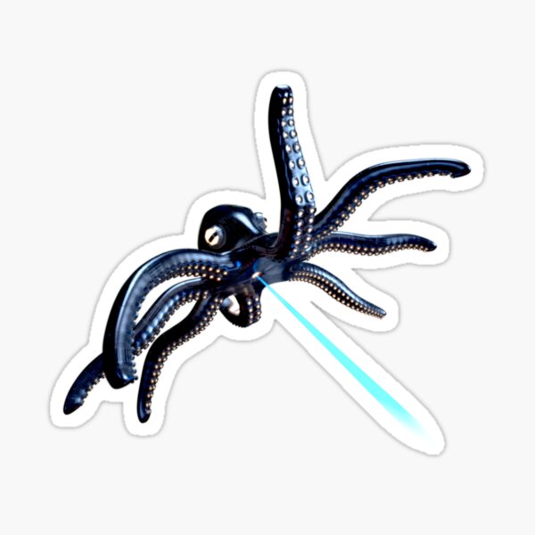 Octorobolaserpus farbig Sticker