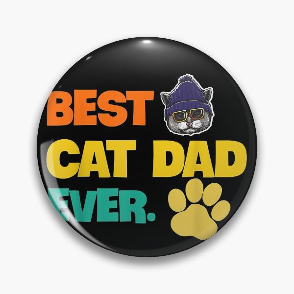 Artikelvorschau, Vintage Best Cat Dad Ever T-Shirt Cat Daddy Gift Shirt entworfen und verkauft von angelobarnett.