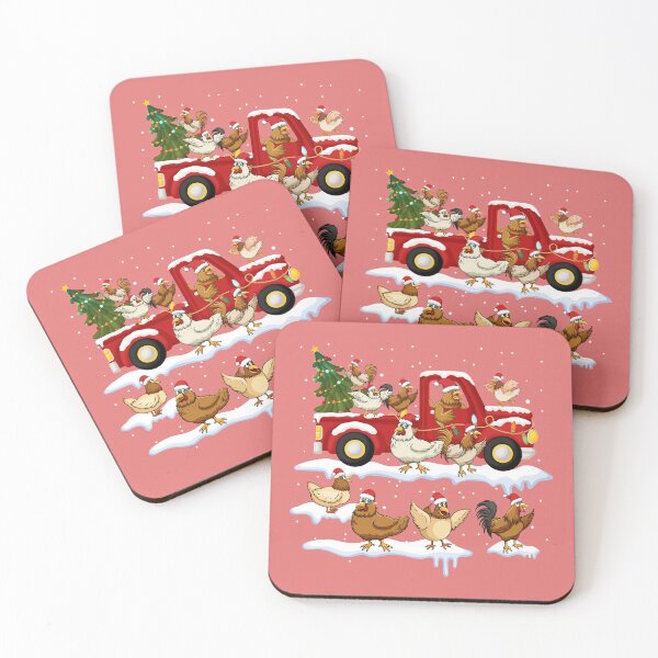 Item preview, Chicken Riding Red Truck Xmas Merry Christmas Pajama shirt designed and sold by CARDWELL-COWEL.