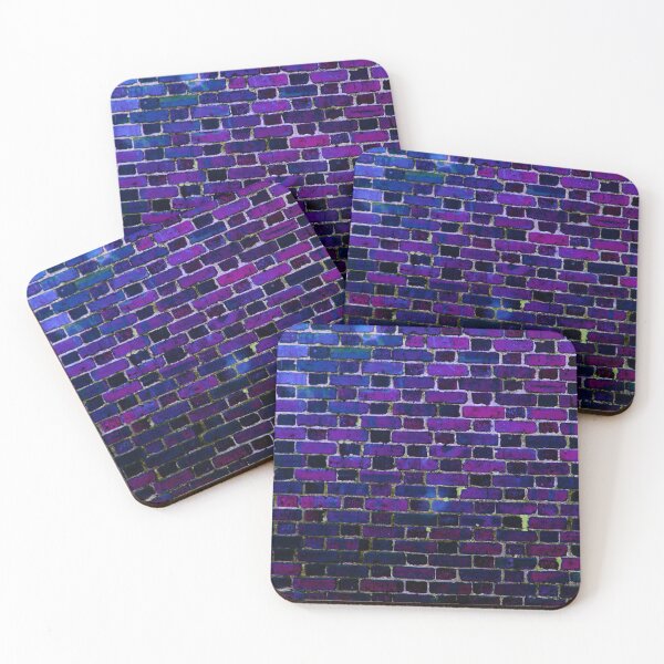 Item preview, Brick Wall Indigo Blue Purple designed and sold by 2sweetsDesign.