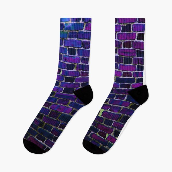 Item preview, Brick Wall Indigo Blue Purple designed and sold by 2sweetsDesign.