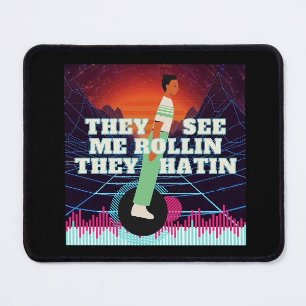 Item preview, Retro Electric unicycle. They see me rolling, they hating designed and sold by Lost Highway Horror..